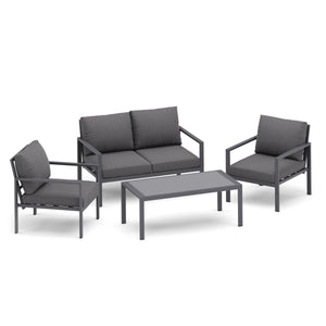 Gartenmöbel Set KAPLAN anthrazit