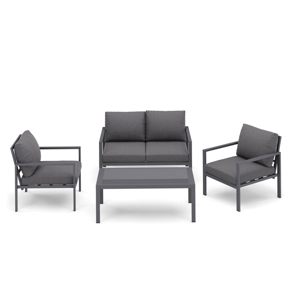 Gartenmöbel Set KAPLAN anthrazit