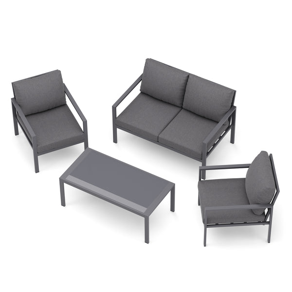 Gartenmöbel Set KAPLAN anthrazit