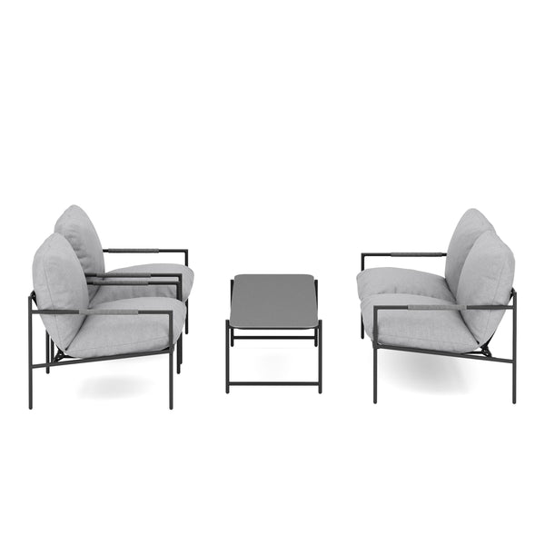 Gartenmöbel Set KOEN grau