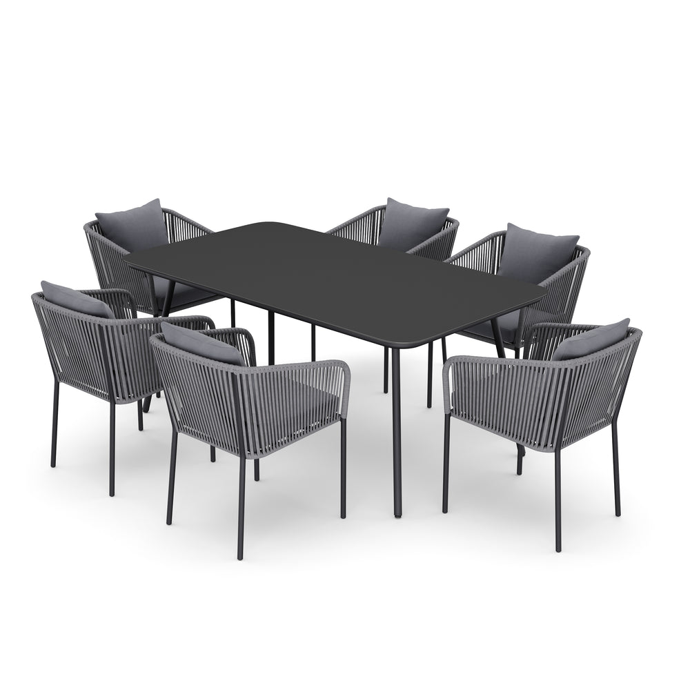 MARCELLO 7-piece garden furniture set, anthracite