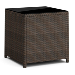 Gartenmöbel Set Rattan EREN braun/anthrazit