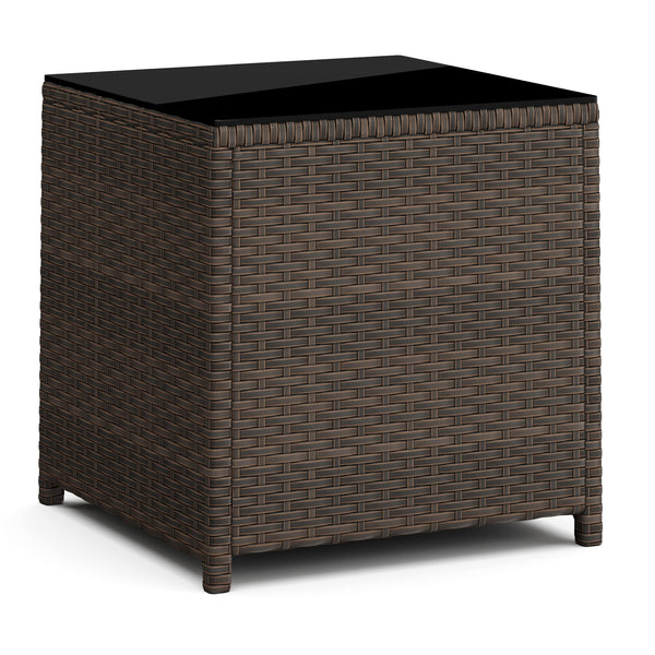 Gartenmöbel Set Rattan EREN braun/anthrazit