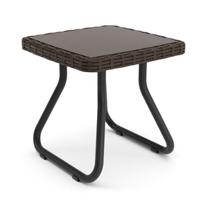Gartenmöbel Set Rattan MERIVA braun