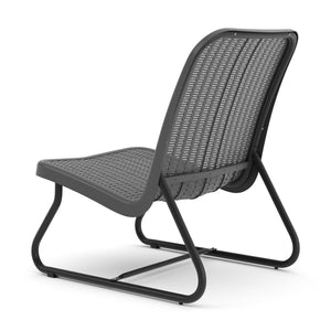 Gartenmöbel Set Rattan MERIVA grau