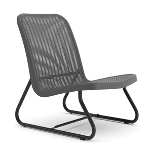 Gartenmöbel Set Rattan MERIVA grau