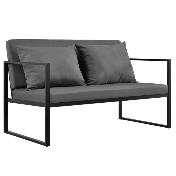 Gartenmöbelset Lerum 4-tlg. Schwarz