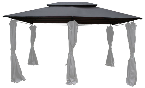 Dach für Gazebo 3 x 4 m Art. 15643 anthrazit