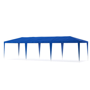 Gartenpavillon 3 x 9 m blau
