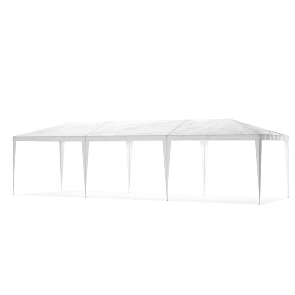 Gartenpavillon 3 x 9 m weiss