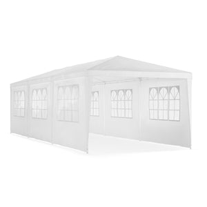 Gartenpavillon 3 x 9 m weiss