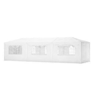 Gartenpavillon 3 x 9 m weiss