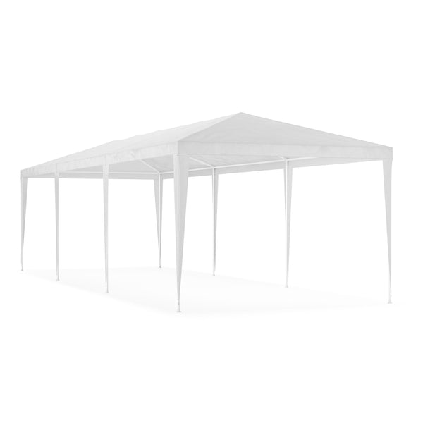 Gartenpavillon 3 x 9 m weiss
