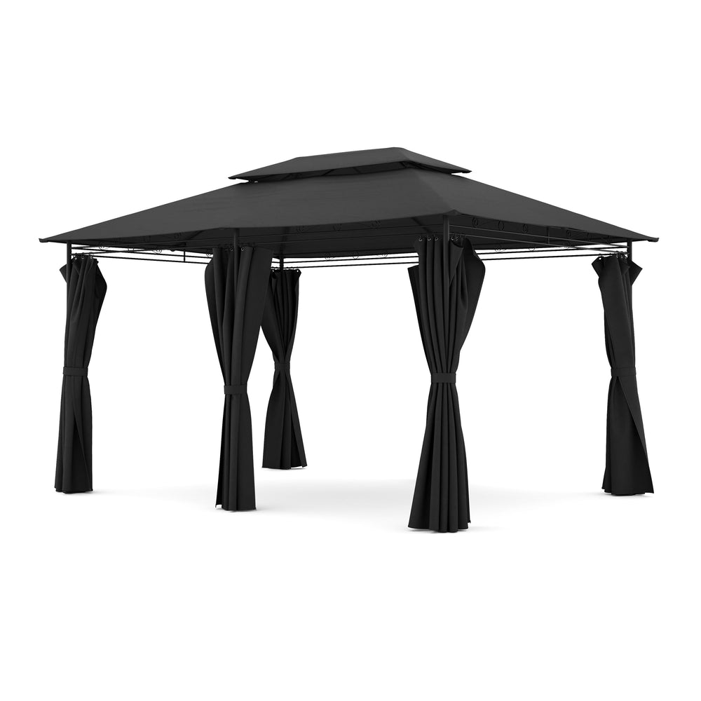 Gartenpavillon 3 x 4 m anthrazit