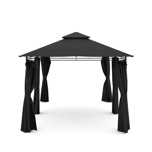 Gartenpavillon 3 x 4 m anthrazit