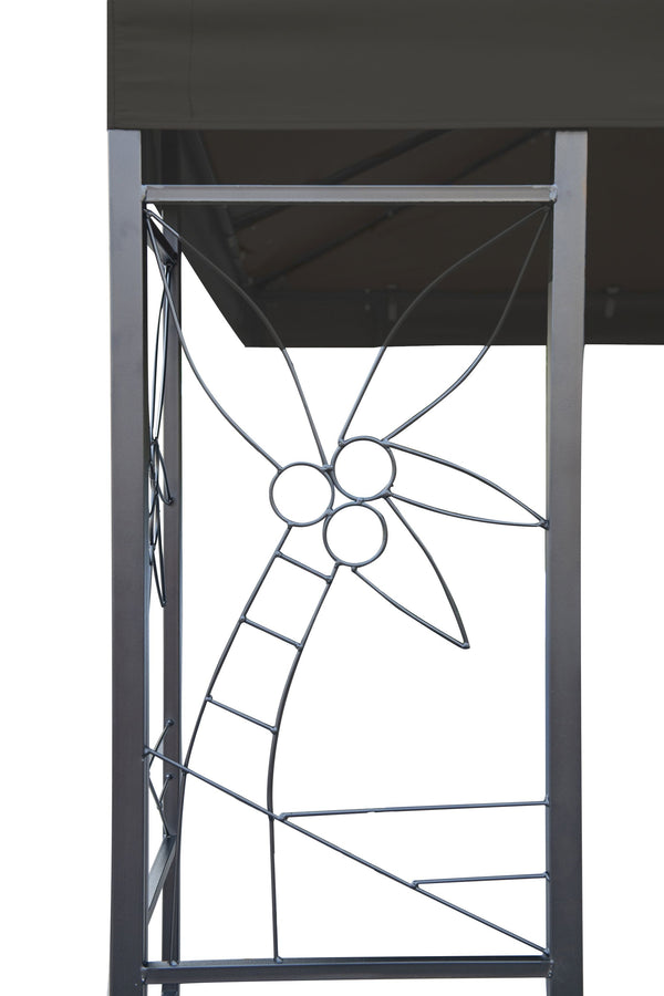 Gartenpavillon Gazebo 3 x 3 m anthrazit