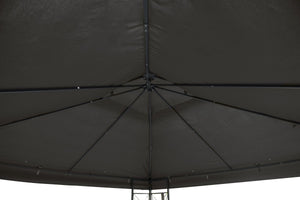 Gartenpavillon Gazebo 3 x 3 m anthrazit
