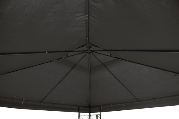 Gartenpavillon Gazebo 3 x 3 m anthrazit