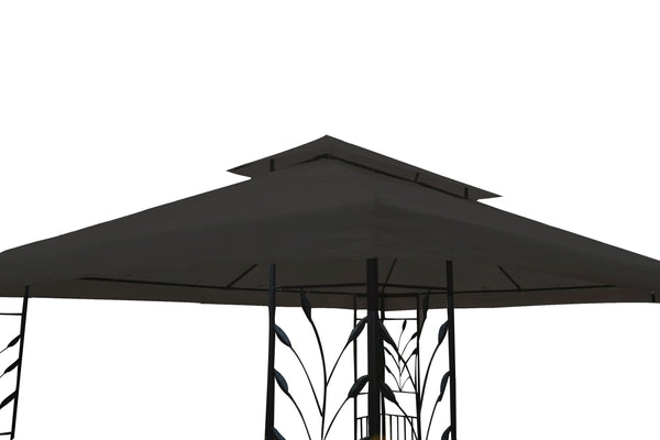 Gartenpavillon Gazebo 3 x 4 m braun