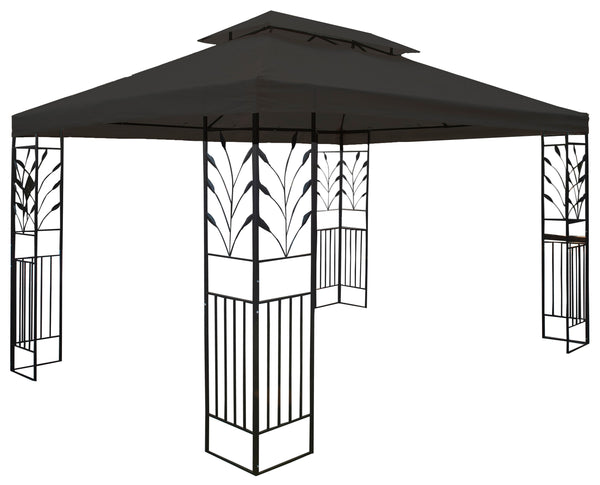 Gartenpavillon Gazebo 3 x 4 m braun