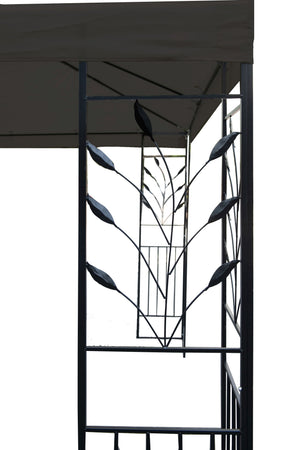 Gartenpavillon Gazebo 3 x 4 m braun