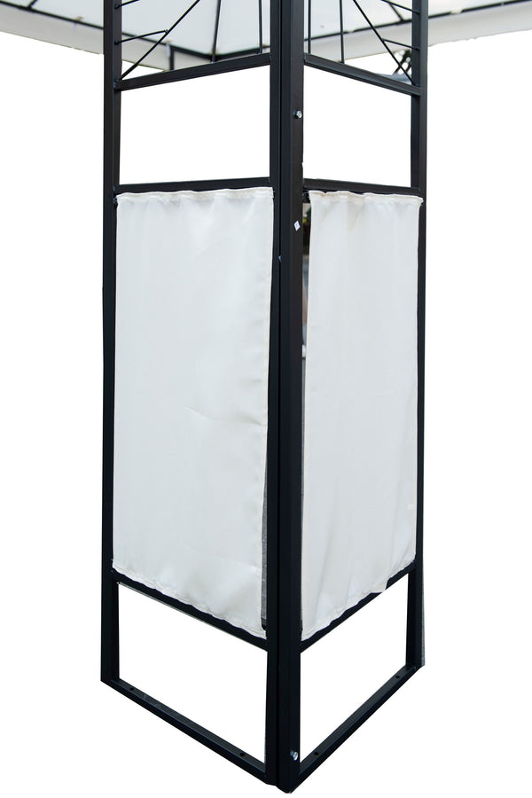Gartenpavillon Gazebo 3 x 3 m weiss