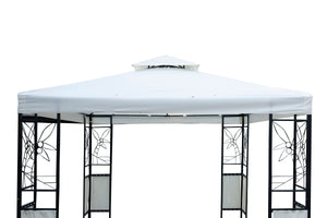 Gartenpavillon Gazebo 3 x 3 m weiss