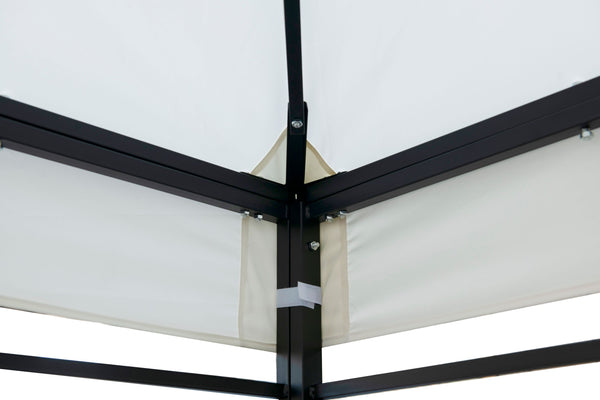 Gartenpavillon Gazebo 3 x 3 m weiss