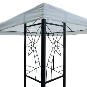 Gartenpavillon Gazebo 3 x 3 m weiss