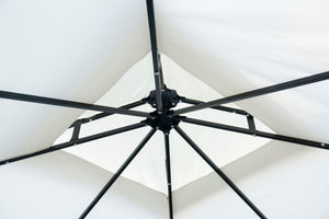 Gartenpavillon Gazebo 3 x 3 m weiss