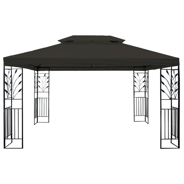 Gartenpavillon Gazebo 3 x 4 m braun