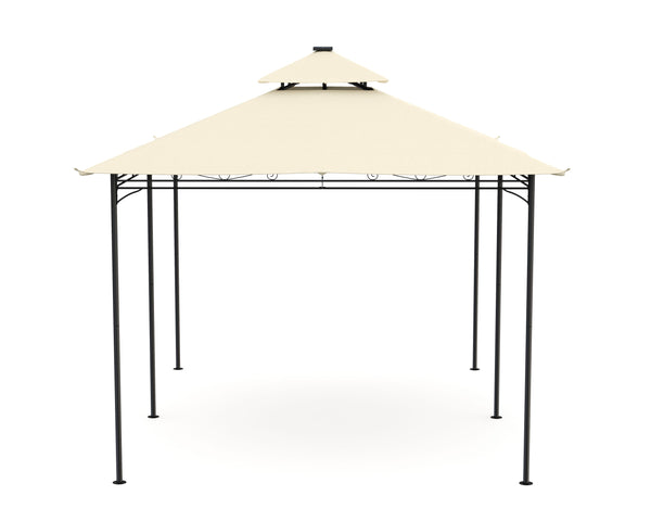 Gartenpavillon Dach LED 3 x 4 m beige