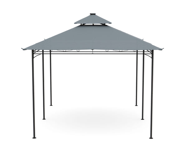 Dach für Gartenpavillon LED 3 x 4 m grau