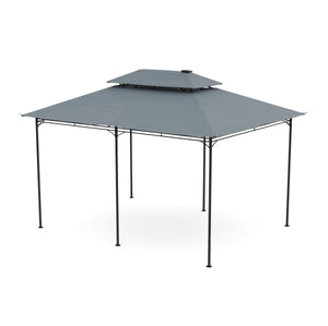 Dach für Gartenpavillon LED 3 x 4 m grau