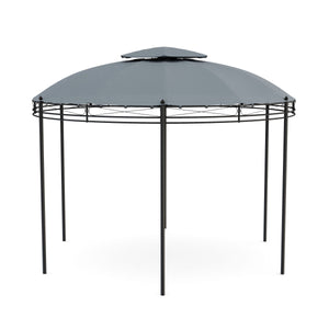 Dach für Gartenpavillon LED rund grau