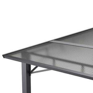 Gartenpavillon PRINCE 4 x 3 m grau