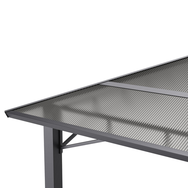 Gartenpavillon PRINCE 4 x 3 m grau