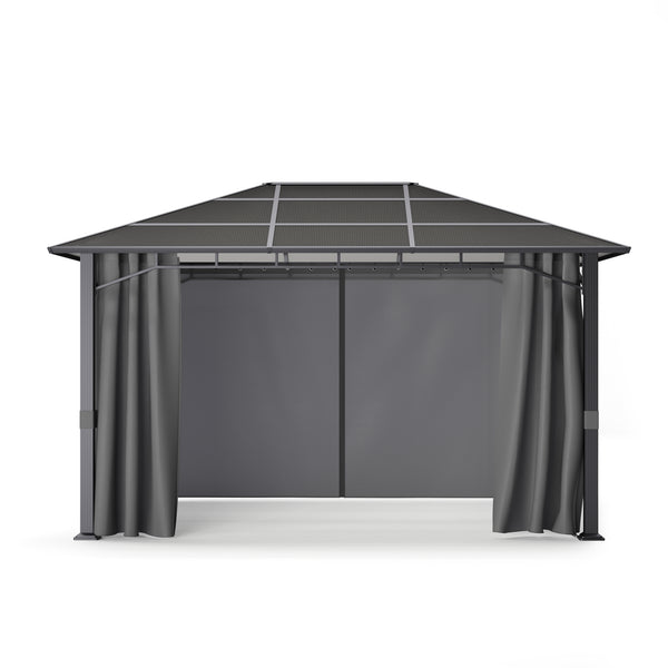 Gartenpavillon PRINCE 4 x 3 m grau