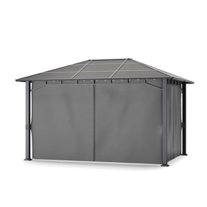 Gartenpavillon PRINCE 4 x 3 m grau