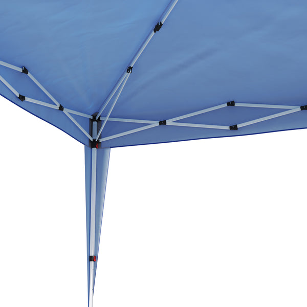 Pavillon Partyzelt 3 x 3 m blau inkl. 4 Seitenwände