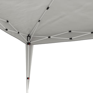 Pavillon Partyzelt 3 x 3 m grau inkl. 4 Seitenwände