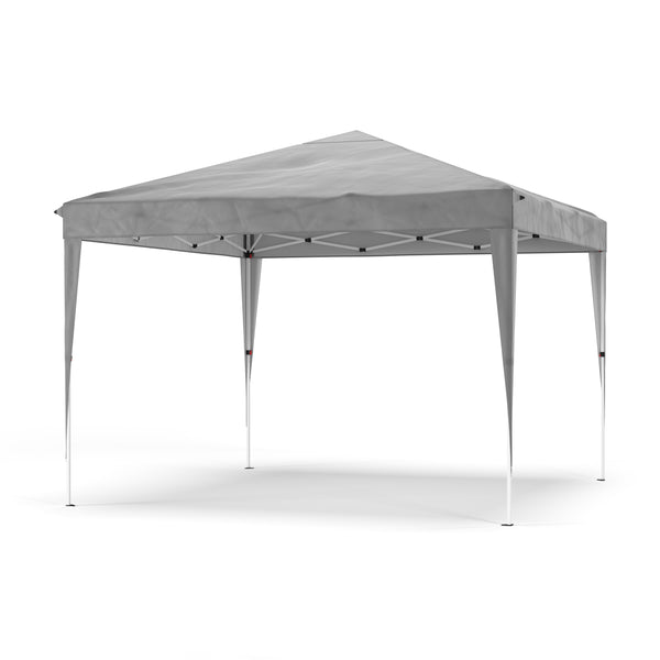 Pavillon Partyzelt 3 x 3 m grau inkl. 4 Seitenwände