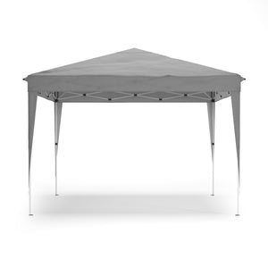 Pavillon Partyzelt 3 x 3 m grau inkl. 4 Seitenwände
