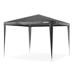 Gartenpavillon Partyzelt 3 x 3 m anthrazit