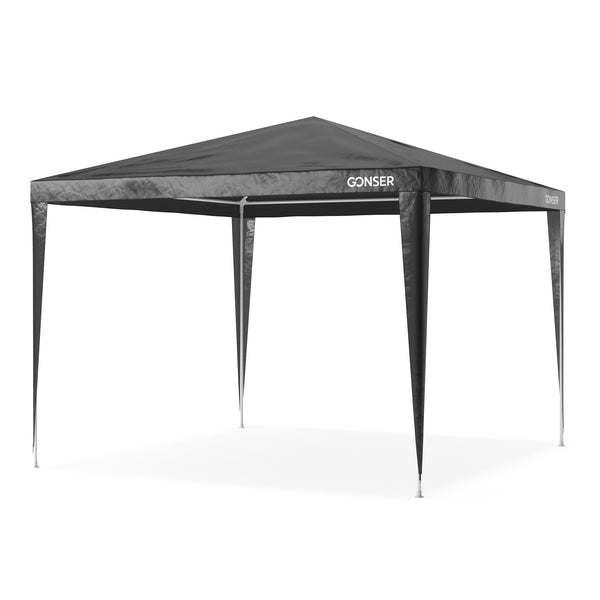 Gartenpavillon Partyzelt 3 x 3 m anthrazit