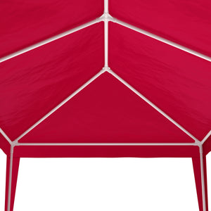 Gartenpavillon Partyzelt 6 x 3 x 2.7 m rot