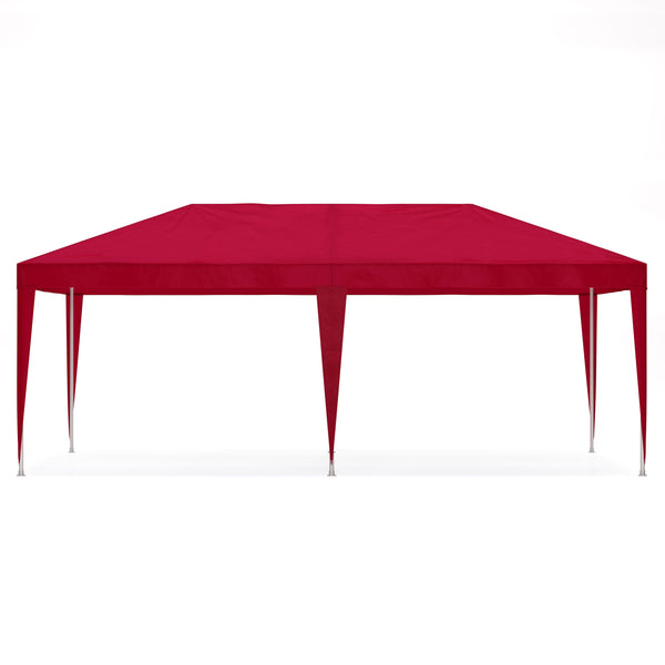 Gartenpavillon Partyzelt 6 x 3 x 2.7 m rot