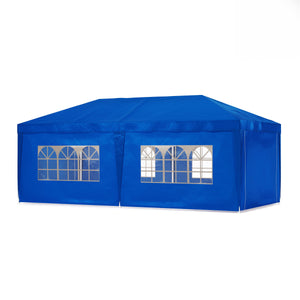Gartenpavillon Partyzelt 6x3x2.7m, blau