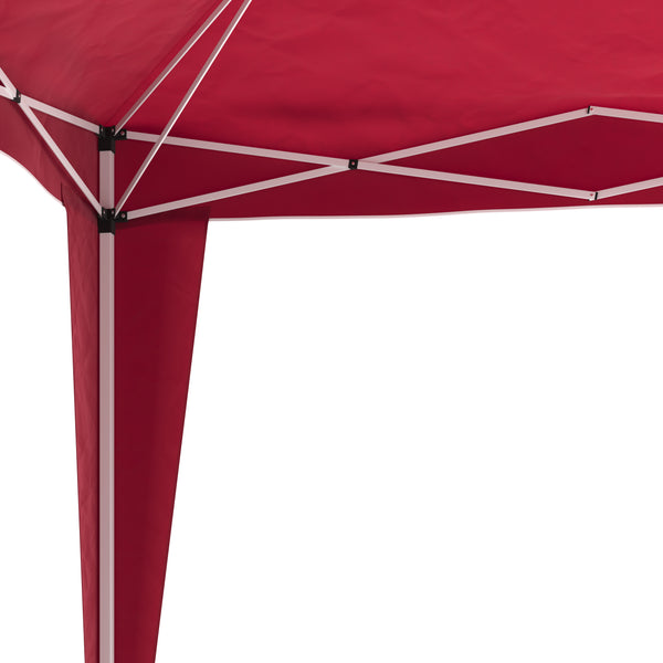 Gartenpavillon Partyzelt 3x3x2.6m, rot