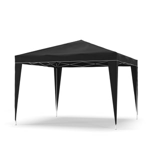 Gartenpavillon Partyzelt 3x3x2.6m, schwarz